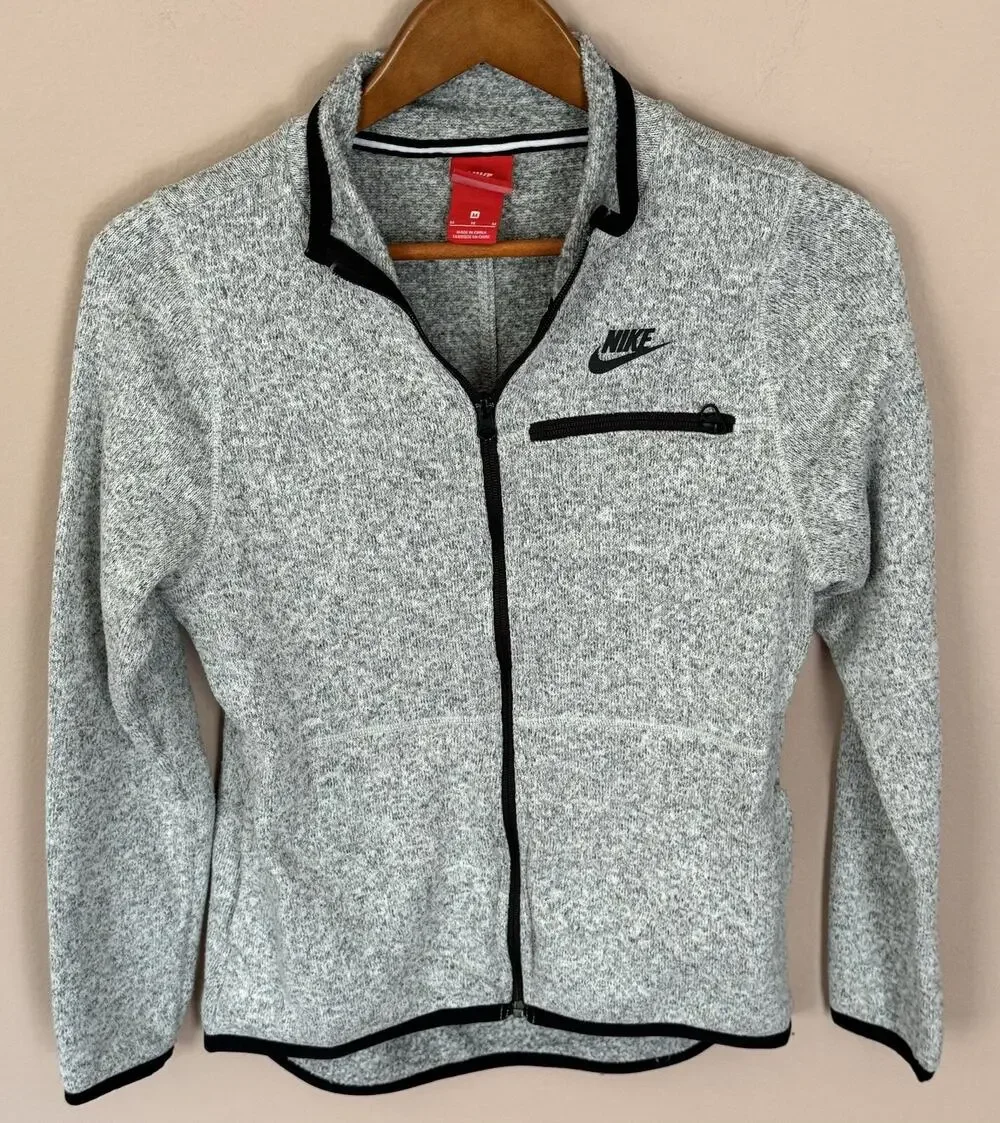 Nike Sportswear Men's Tech Fleece Full-Zip Hoodie, Size M - Gray/Black